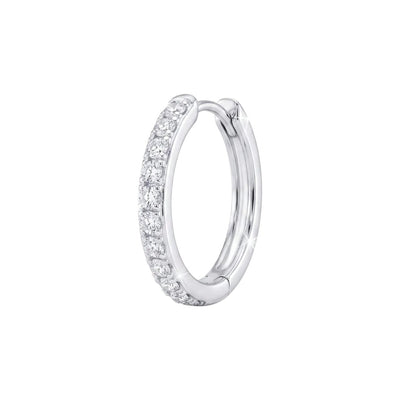 Amabile Hoop Pavé Bianco