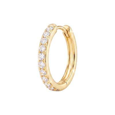 Amabile Hoop Pavé Bianco