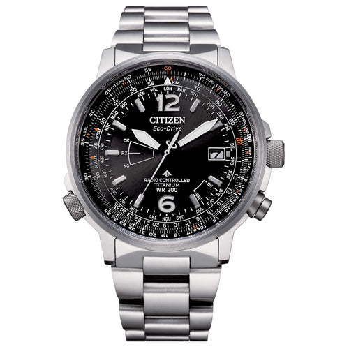 Citizen Orologio Uomo Radiocontrollato Eco Drive SuperTitanio, CB0230-81E