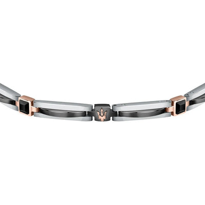 Bracciale Uomo Maserati Br.Ceramic + Blk Crystal - JM223ATZ19 - Gioielleria De Patto