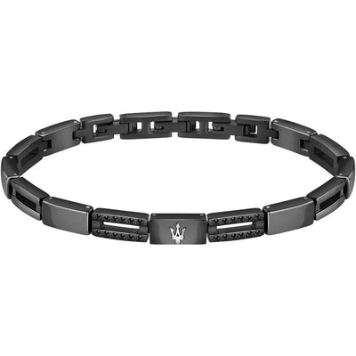 Bracciale Uomo Maserati Br.Ceramic + Black Crystal - JM223ATZ21 - Gioielleria De Patto