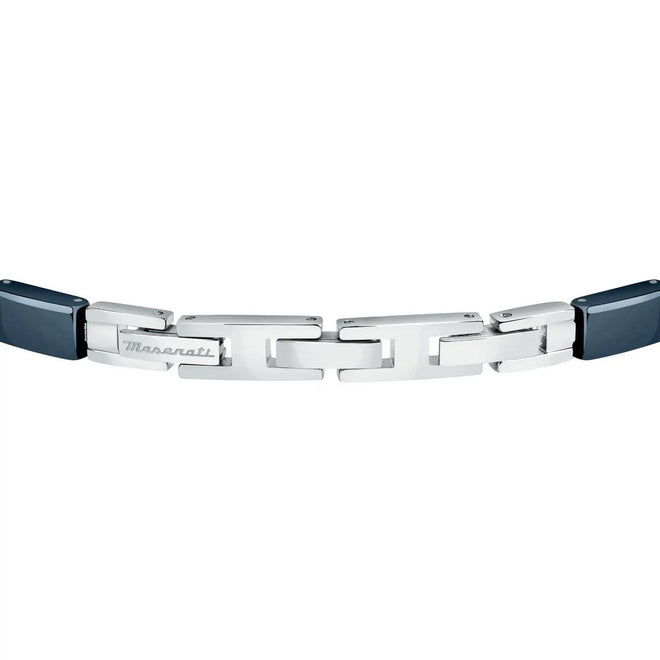 Bracciale Uomo Maserati Br.Ceramic+Ip Blu. Trident - JM223ATZ23 - Gioielleria De Patto