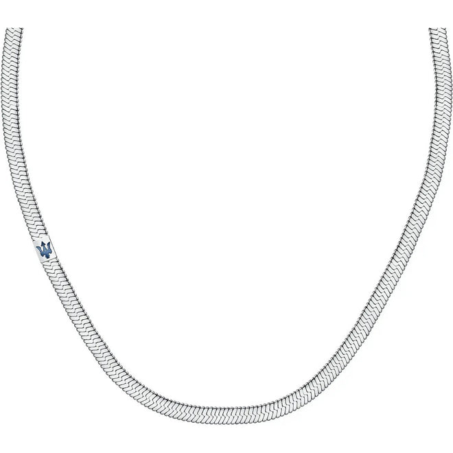 Collana Uomo Maserati Neck. Ip Blue Trident - JM422AVD14 - Gioielleria De Patto