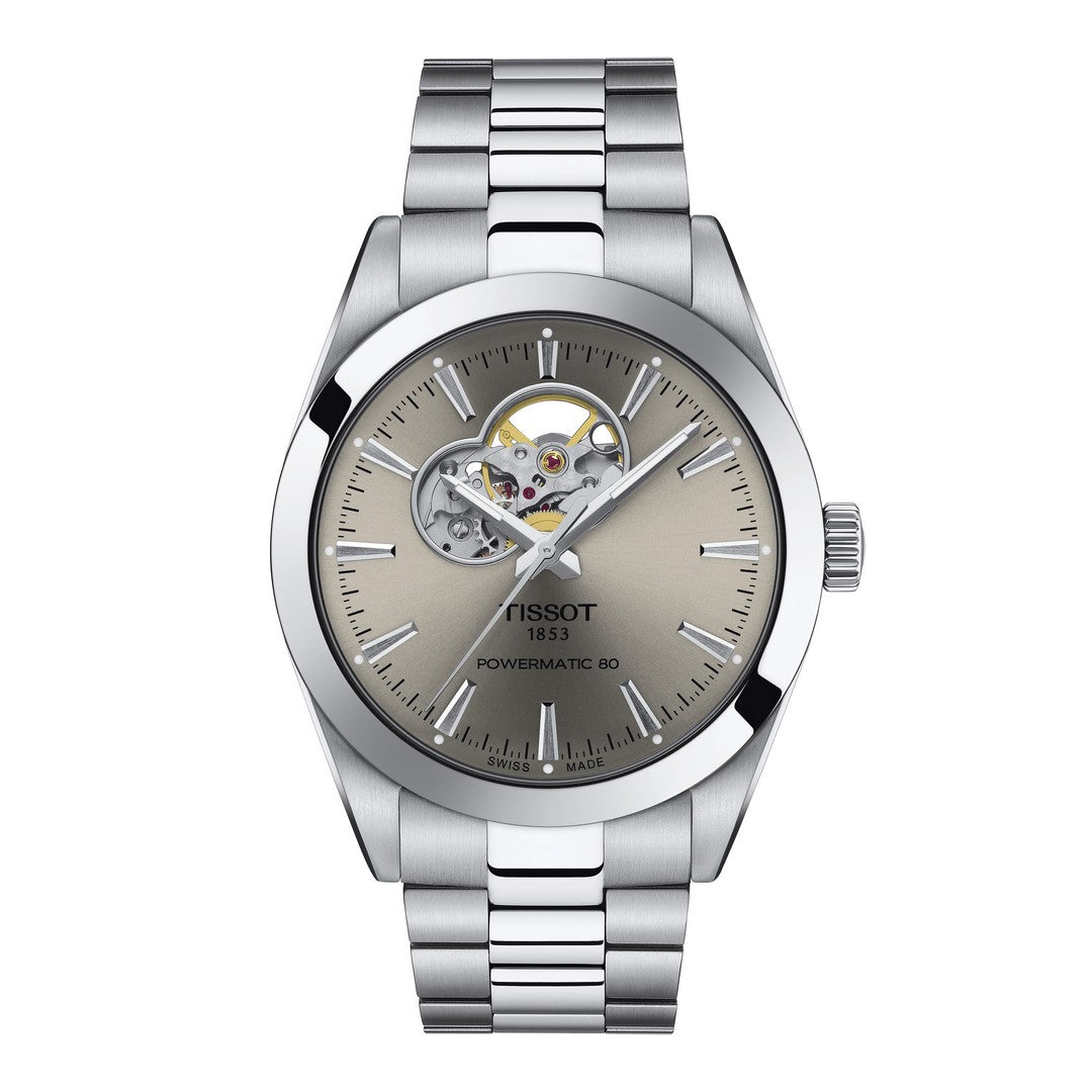 Montre Tissot Gentleman Powermatic 80 c ur ouvert pour homme