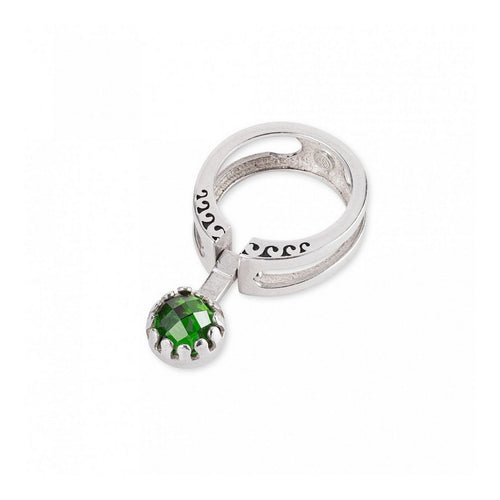 Anello /Ciondolo Donna Gerardo Sacco binario con Pietra e zirconia cubica verde - 50264VE