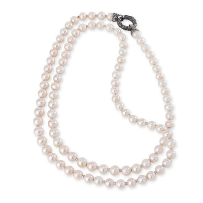 Collana Donna Gerardo Sacco Con Chiusura in Argento e Perle Chanel - 27867 - Gioielleria De Patto