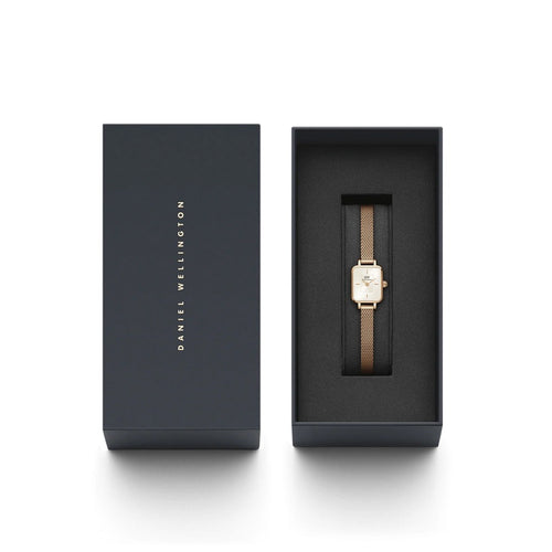 Orologio Donna Daniel Wellington Quadro Mini Melrose Champagne - DW00100651