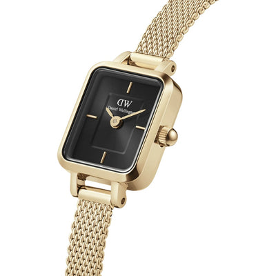 Orologio Donna Daniel Wellington Quadro Mini Evergold Onyx - DW00100652