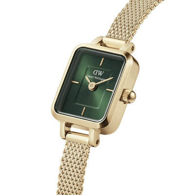 Orologio Donna Daniel Wellington Quadro Mini Evergold Emerald - DW00100653 - Gioielleria De Patto