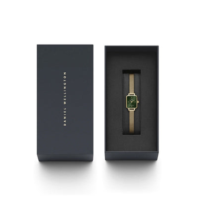 Orologio Donna Daniel Wellington Quadro Mini Evergold Emerald - DW00100653 - Gioielleria De Patto