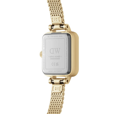 Orologio Donna Daniel Wellington Quadro Mini Evergold Champagne - DW00100656 - Gioielleria De Patto