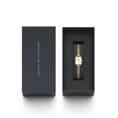 Orologio Donna Daniel Wellington Quadro Mini Evergold Champagne - DW00100656 - Gioielleria De Patto