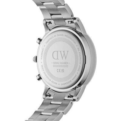 Orologio Uomo Daniel Wellington Iconic Chronograph Link Onyx S - DW00100645 - Gioielleria De Patto
