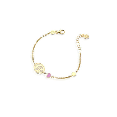 Bracciale LeBebè Proteggimi con Madonnina in oro giallo - PMG085