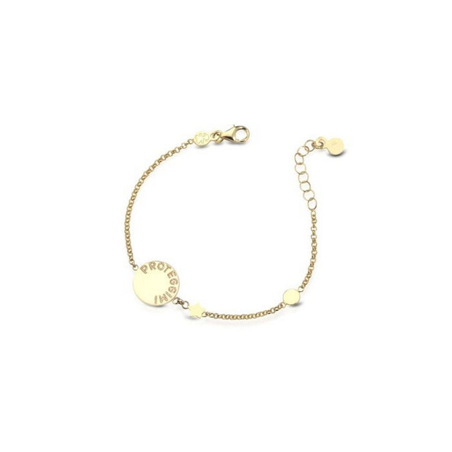 Bracciale LeBebè Proteggimi con angioletto in oro giallo - PMG088