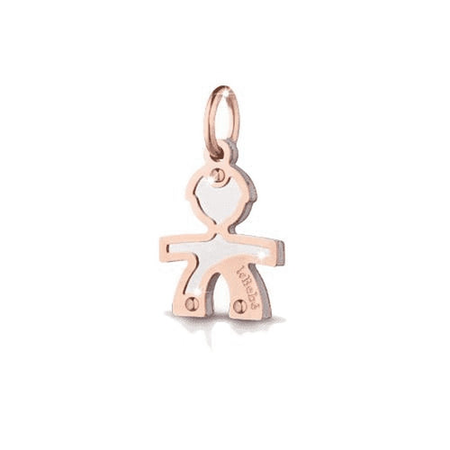 Charm Donna leBebè Baby Argento Sagoma Bimbo - LBB161