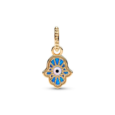 Charm Donna Pandora Pendente Mano di Fatima Opale Blu - 762699C01 - Gioielleria De Patto