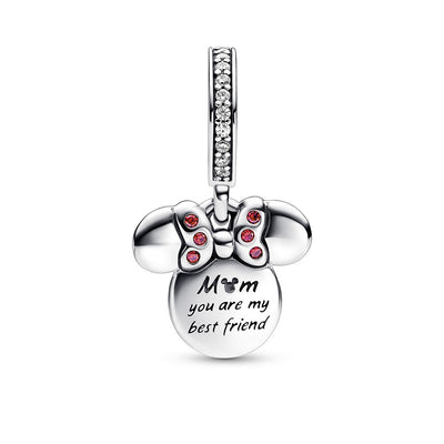 Pendente Donna Pandora Disney, Minnie, "Mom you are my best friend" - 782615C01 - Gioielleria De Patto