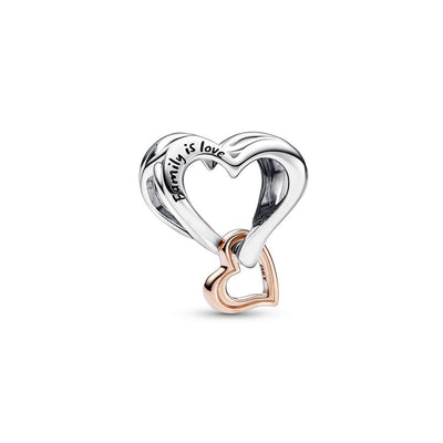 Charm Donna Pandora Openwork Cuore Infinito "Familiy is Love" - 782642C00 - Gioielleria De Patto