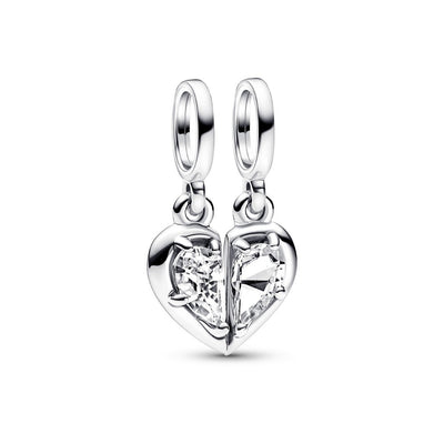 Pendente Donna Pandora Cuore Mamma e Figlia Divisibile - 792643C01 - Gioielleria De Patto