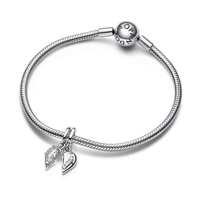 Pendente Donna Pandora Cuore Mamma e Figlia Divisibile - 792643C01 - Gioielleria De Patto