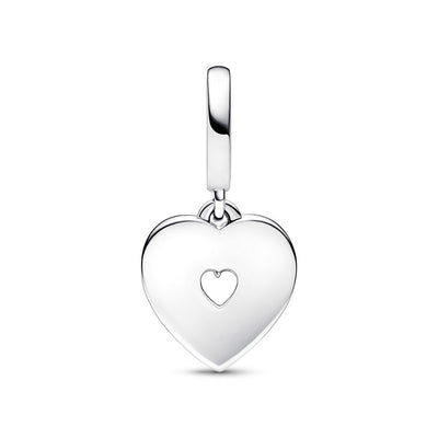 Pendente Donna Pandora Doppio Cuore con Perle Coltivate d'Acqua Dolce - 792649C01 - Gioielleria De Patto