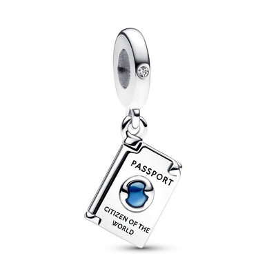 Charm Donna Pandora Pendente Passaporto Apribile "Citizen of the World" - 792680C01 - Gioielleria De Patto