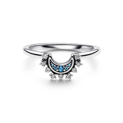 Anello Donna Pandora Luna Pietre Blu - 192675C01 - Gioielleria De Patto
