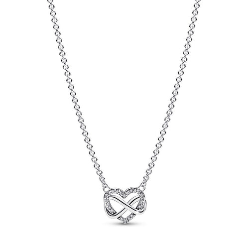 Collana Donna Pandora Cuore Infinito Pietre Luminose - 392666C01 - Gioielleria De Patto