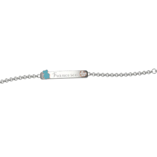 Bracciale Targhetta BimBo Nanan Ag 925
