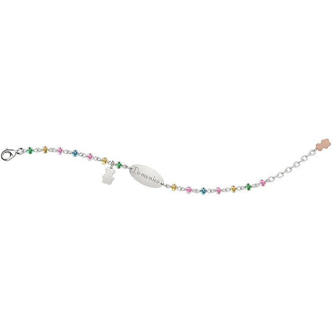 Bracciale Targhetta bimbo Nanan Ag 925