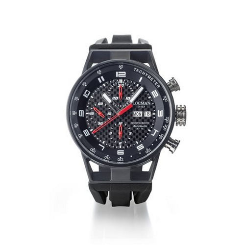 Locman Orologio Uomo Montecristo Tachymeter - 0516K09S-BKCBWHSK
