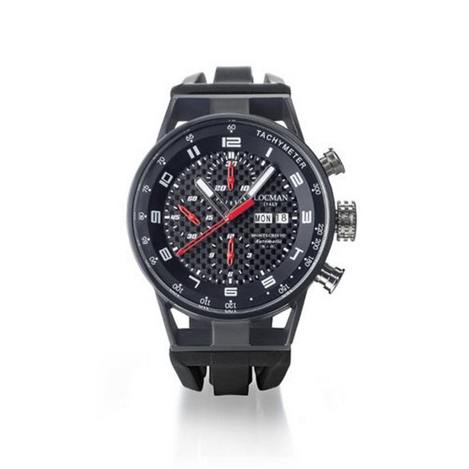 Locman Orologio Uomo Montecristo Tachymeter - 0516K09S-BKCBWHSK