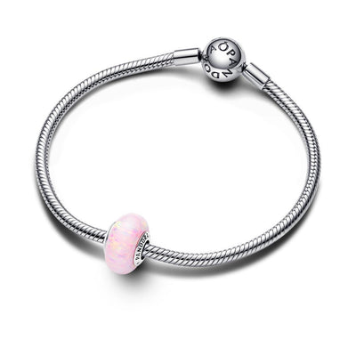 Charm Donna Pandora Opale Glitter Rosa - 791691C03 - Gioielleria De Patto