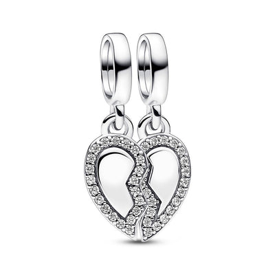 Charm Donna Pandora Cuore dell'Amicizia Divisibile - 792743C01 - Gioielleria De Patto