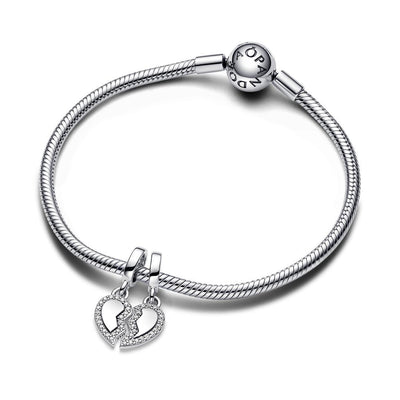 Charm Donna Pandora Cuore dell'Amicizia Divisibile - 792743C01 - Gioielleria De Patto