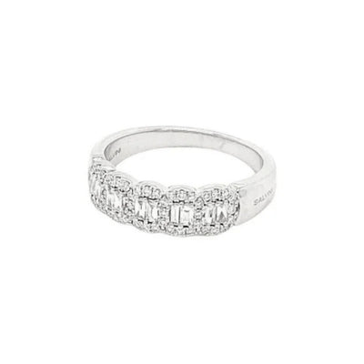 Anello Veretta Oro Bianco e Diamanti Salvini Magia Donna - 20101047 - Gioielleria De Patto