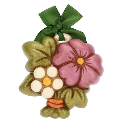 Thun Formella con fiore di malva in ceramica Racconti d'Autunno, piccola - A1189H90 - Gioielleria De Patto