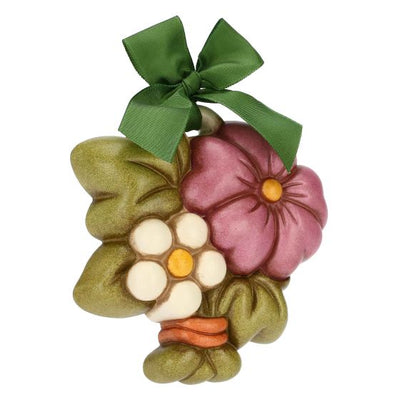 Thun Formella con fiore di malva in ceramica Racconti d'Autunno, piccola - A1189H90 - Gioielleria De Patto