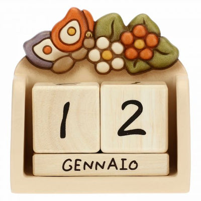 Thun Calendario perpetuo da tavolo in ceramica Country con farfalla - C2771H90 - Gioielleria De Patto