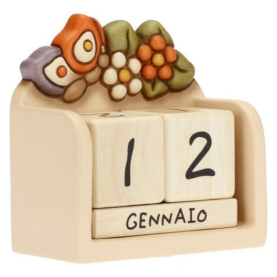 Thun Calendario perpetuo da tavolo in ceramica Country con farfalla - C2771H90 - Gioielleria De Patto