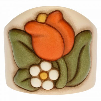 Thun Porta bicchieri singolo in ceramica Country con tulipano - C2868H90 - Gioielleria De Patto