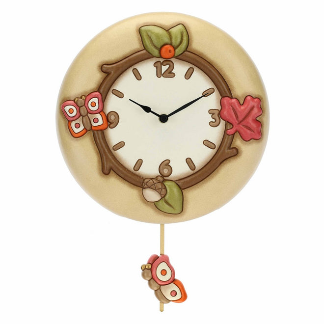 Thun Orologio da muro con pendolo Hello Autumn - C3027H90