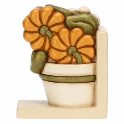 Thun Fermalibri a forma di Vaso con Fiore di Calendula in Ceramica Racconti d'Autunno - C3114H90 - Gioielleria De Patto