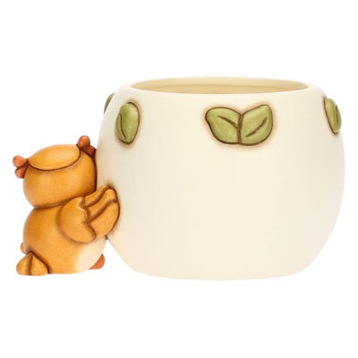 Thun Cachepot con Gufo Lucky in ceramica Racconti d'Autunno, Piccolo - C3125H90 - Gioielleria De Patto
