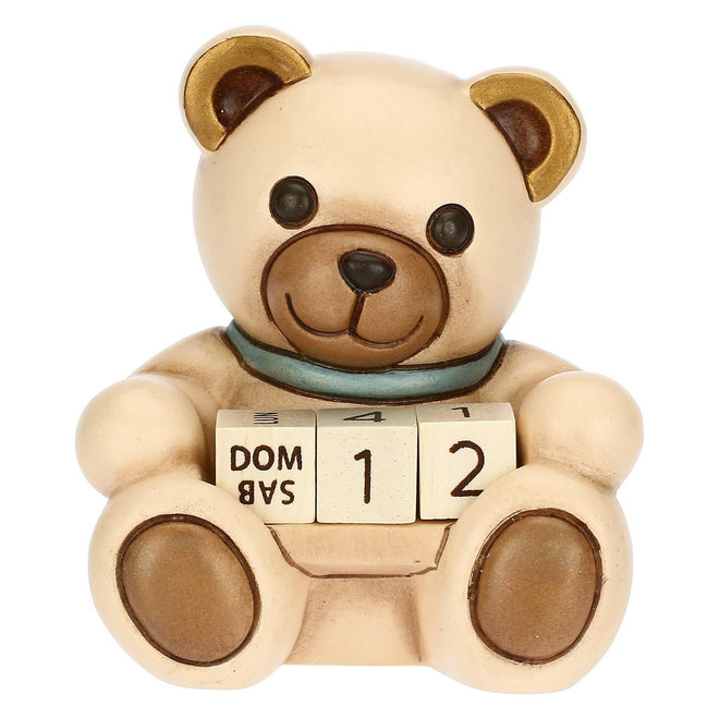 Thun Mini calendario Teddy lui in ceramica - C3150H98B
