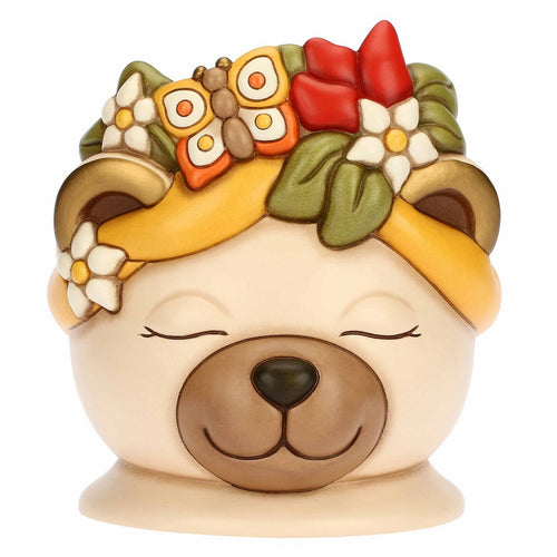 Thun Cachepot Tina corona con peperoncini e farfalla Leyla in ceramica, grande - C3220H90 - Gioielleria De Patto