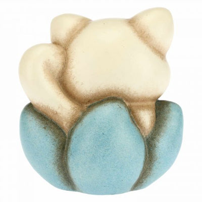 Thun Gattino nascita su fiore azzurro mini - F3061H98 - Gioielleria De Patto