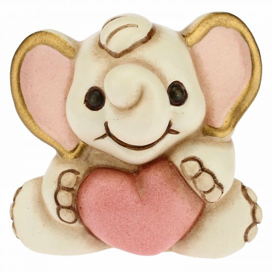 Thun Elefantino nascita con cuore rosa mini - F3064H93