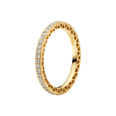 Anello Donna Pandora Cuori Scintillante - 168655C01 - Gioielleria De Patto